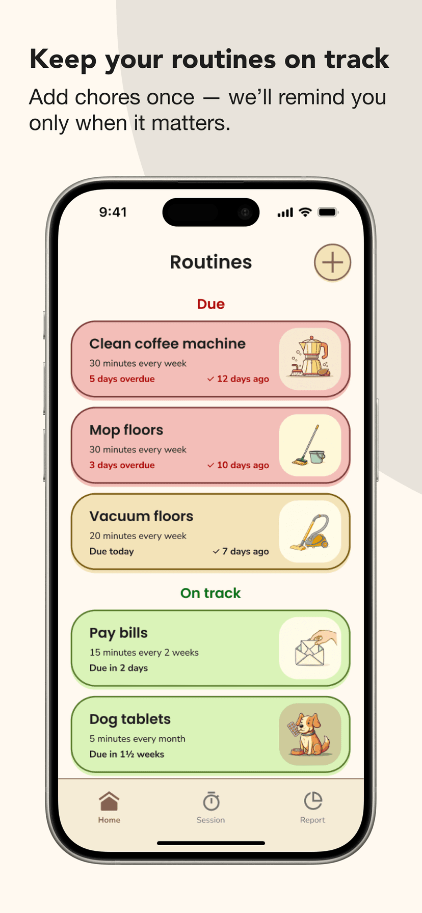 Routinely app screenshot 1